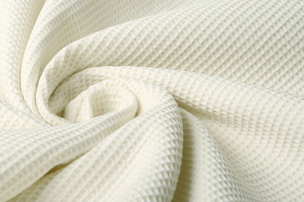 Oeko-Tex®  Mini Waffelpiqué Baumwolle Creme Oeko-Tex®  Mini Waffelpiqué Baumwolle Creme