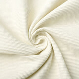 Oeko-Tex®  Mini Waffelpiqué Baumwolle Creme Oeko-Tex®  Mini Waffelpiqué Baumwolle Creme