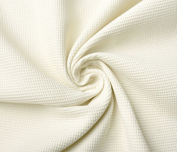 Oeko-Tex®  Mini Waffle Pique Fabric Creme