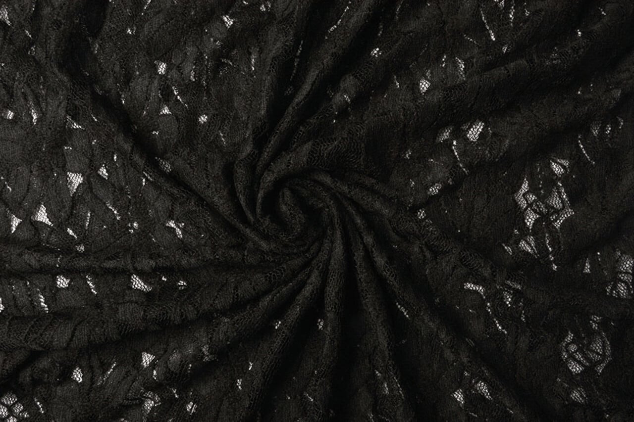 Pizzo Fiori Fenna Nero Pizzo Fiori Fenna Nero