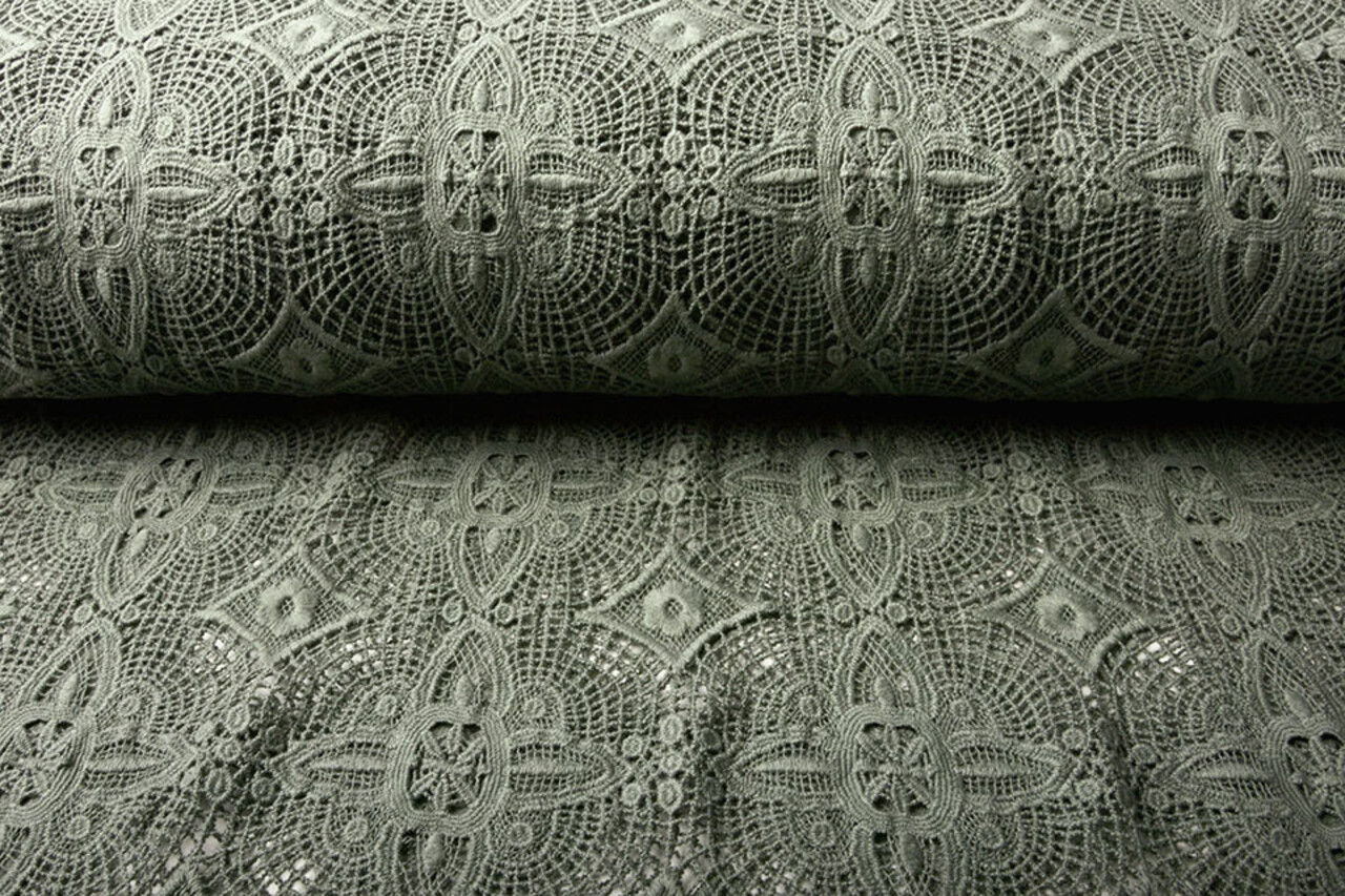 Cotton Lace Veerle Khaki Green Cotton Lace Veerle Khaki Green