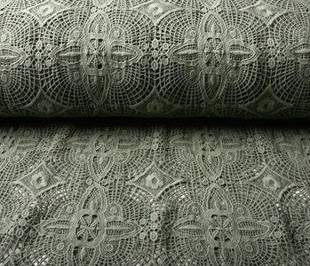 Cotton Lace Veerle Khaki Green