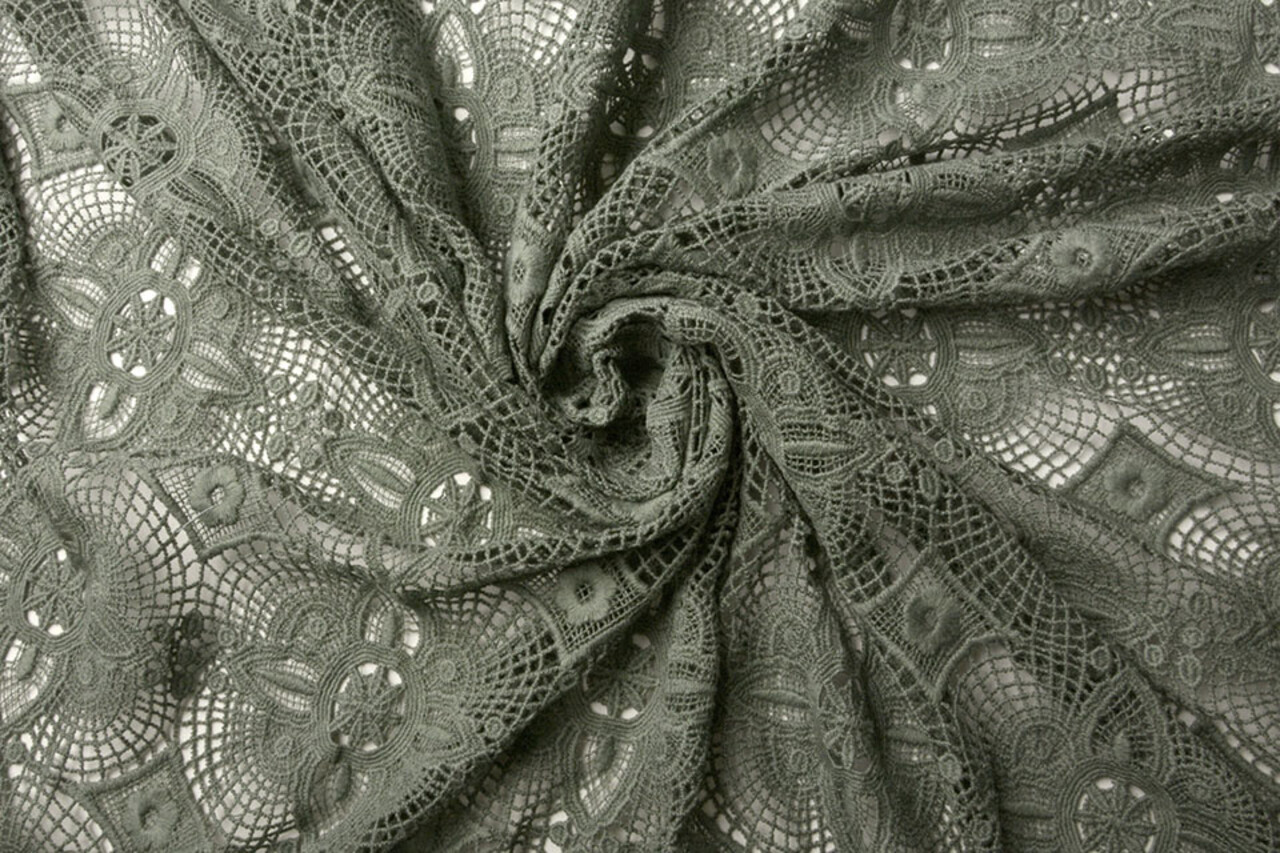 Cotton Lace Veerle Khaki Green Cotton Lace Veerle Khaki Green