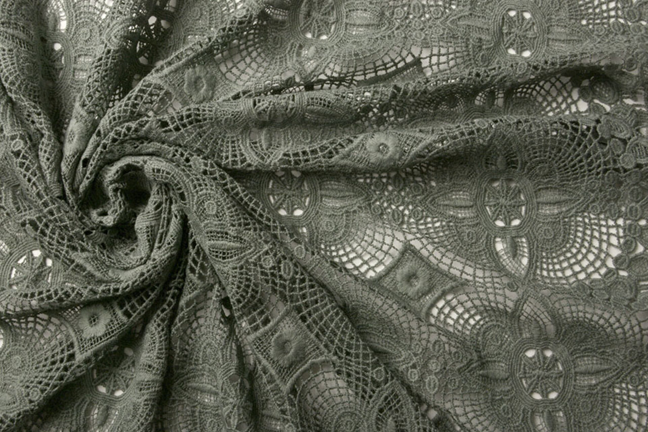 Katoen Kant Veerle Kaki Groen Katoen Kant Veerle Kaki Groen