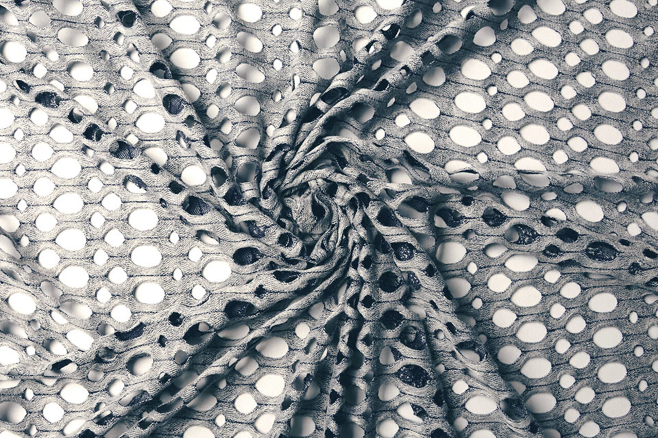 Jersey Stoff Mashimo Marineblau