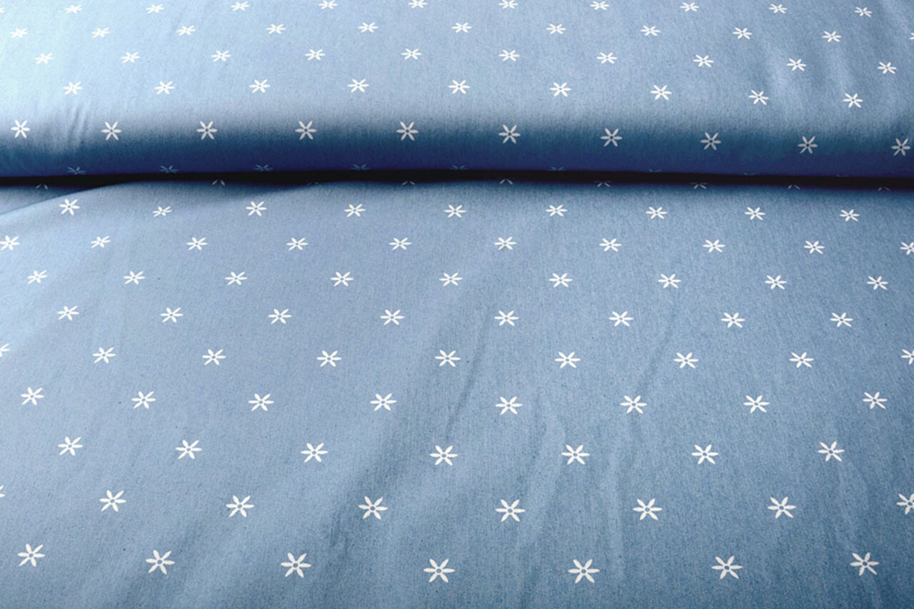 Bedrukte Jeans Puck Licht Blauw Bedrukte Jeans Puck Licht Blauw