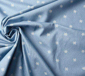 Bedruckte Jeans Puck Hellblau