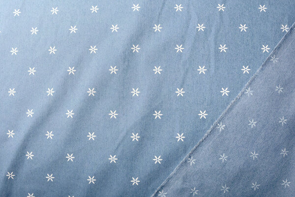 Printed Jeans Puck Light Blue