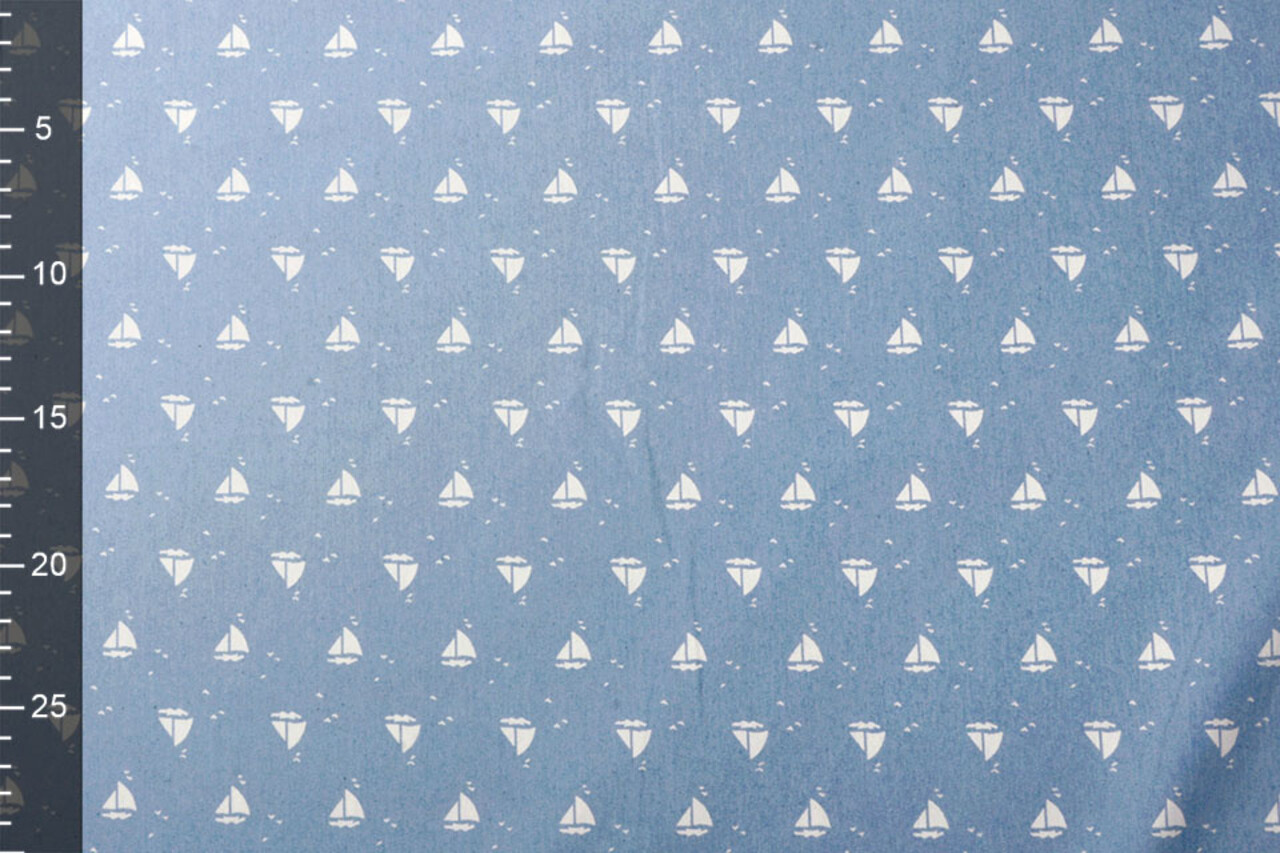 Bedrukte Jeans Marlijn Licht Blauw Bedrukte Jeans Marlijn Licht Blauw