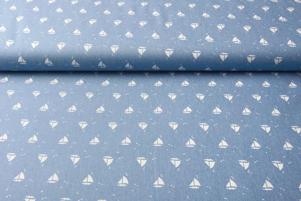 Bedruckte Jeans Marlijn Hellblau