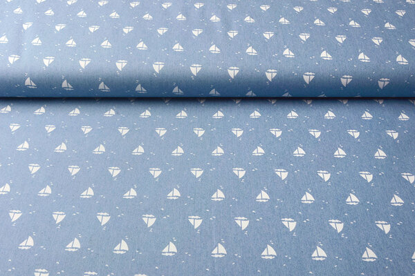 Bedrukte Jeans Marlijn Licht Blauw Bedrukte Jeans Marlijn Licht Blauw