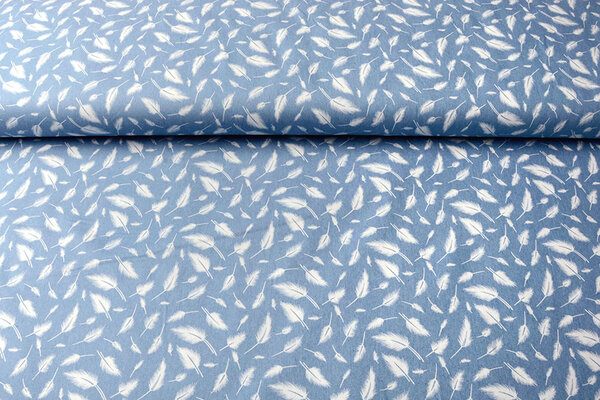 Printed Jeans Feather Light Blue