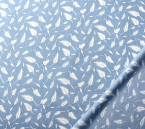 Bedrukte Jeans Veren Licht Blauw Bedrukte Jeans Veren Licht Blauw