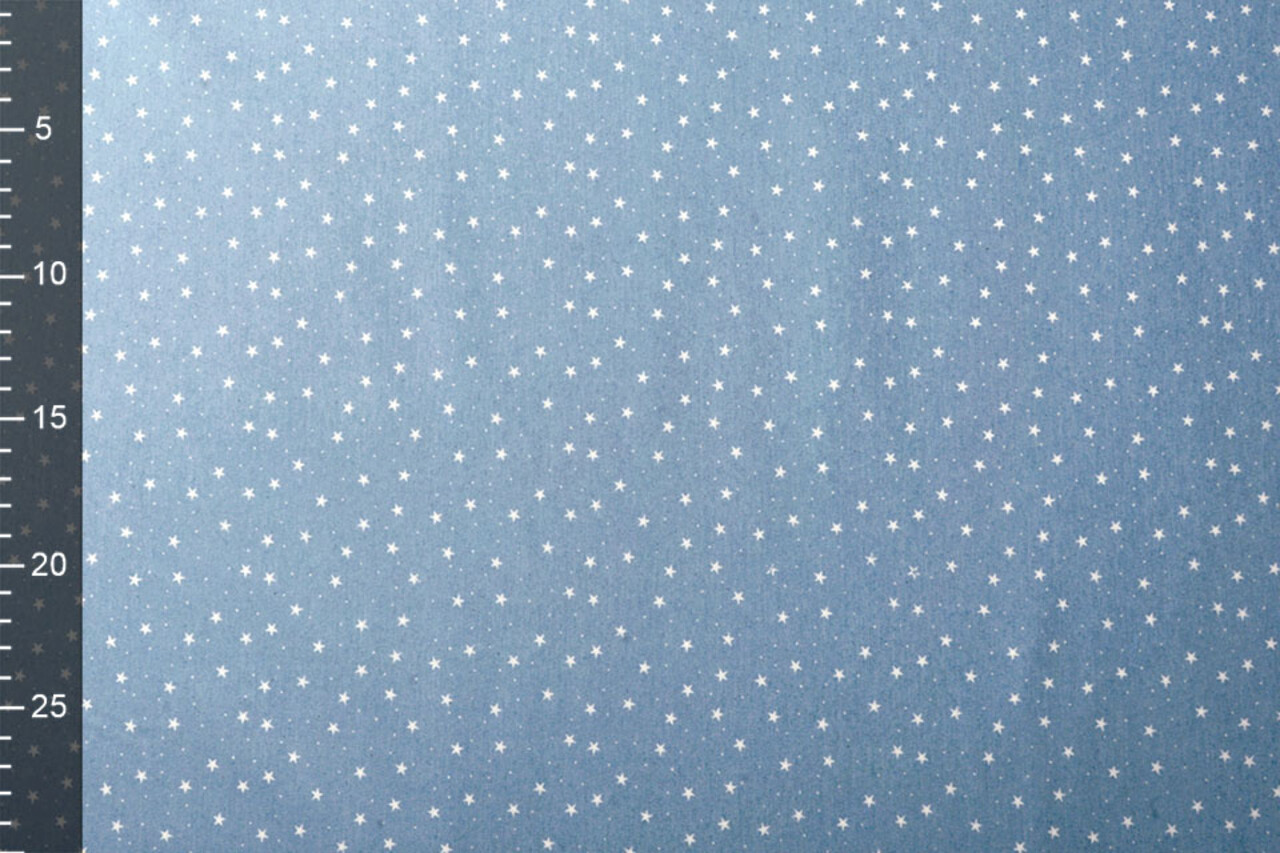 Bedruckte Jeans Sterne Hellblau Bedruckte Jeans Sterne Hellblau