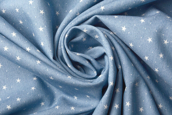 Bedruckte Jeans Sterne Hellblau Bedruckte Jeans Sterne Hellblau