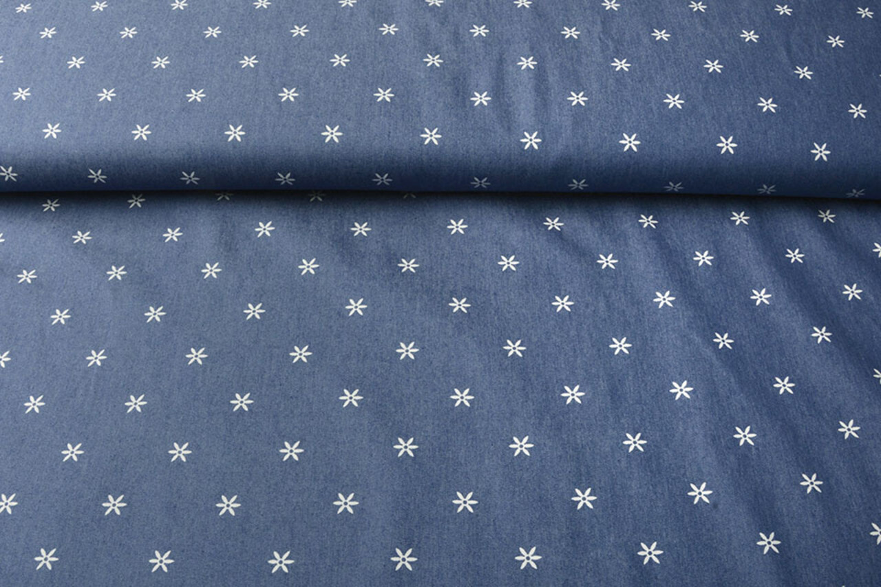 Printed Jeans Puck Medium Blue