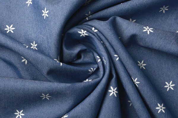 Printed Jeans Puck Medium Blue