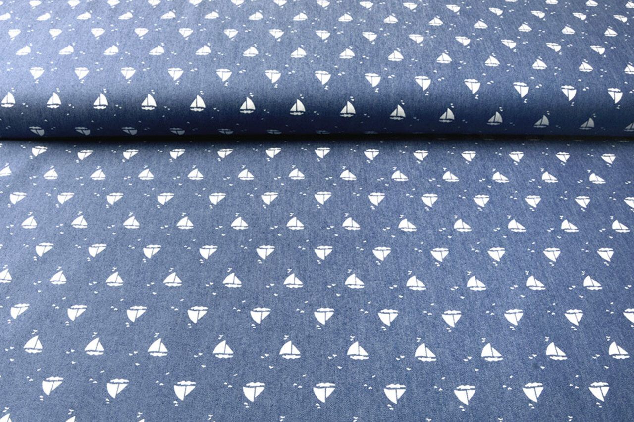 Bedrukte Jeans Marlijn Medium Blauw
