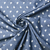 Bedrukte Jeans Marlijn Medium Blauw Bedrukte Jeans Marlijn Medium Blauw
