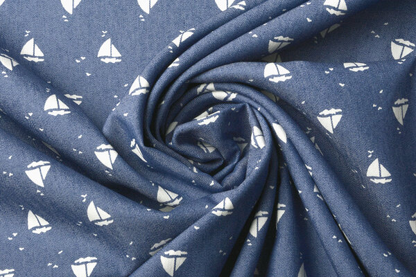 Bedrukte Jeans Marlijn Medium Blauw Bedrukte Jeans Marlijn Medium Blauw