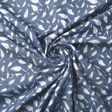 Printed Jeans Feather Medium Blue Printed Jeans Feather Medium Blue