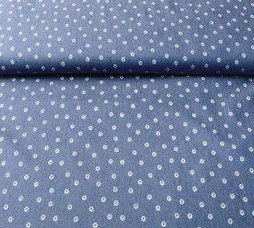 Bedrukte Jeans Margarita Medium Blauw