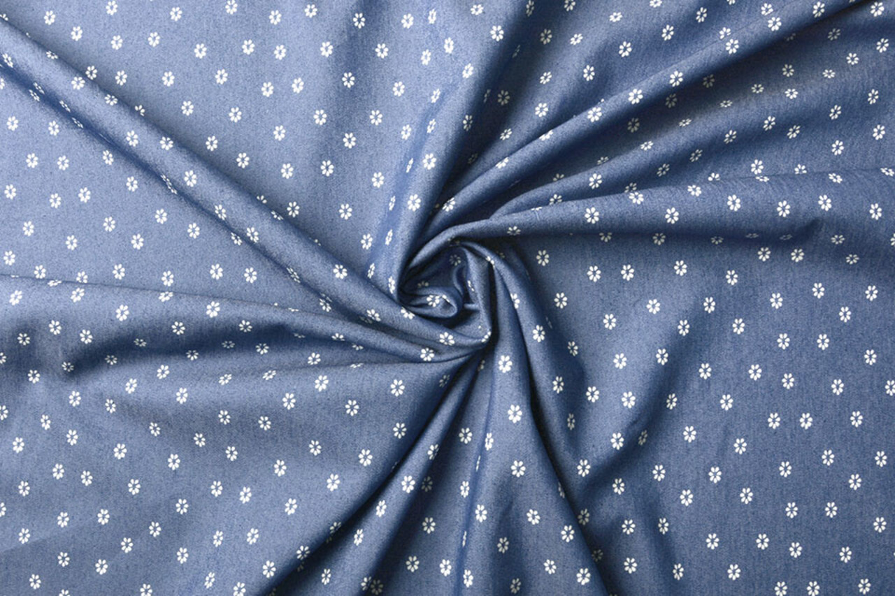 Bedrukte Jeans Margarita Medium Blauw Bedrukte Jeans Margarita Medium Blauw