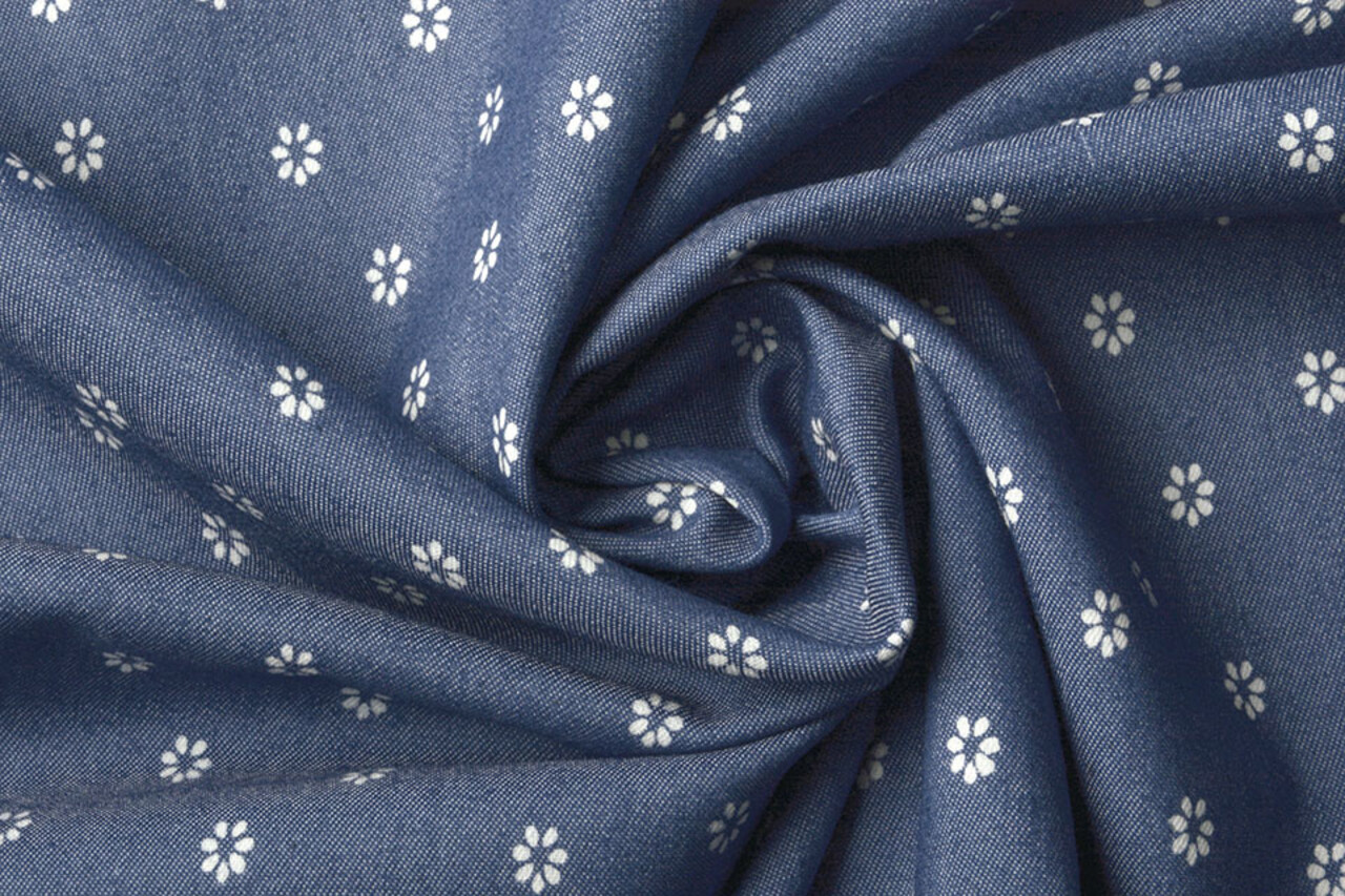 Bedrukte Jeans Margarita Medium Blauw Bedrukte Jeans Margarita Medium Blauw