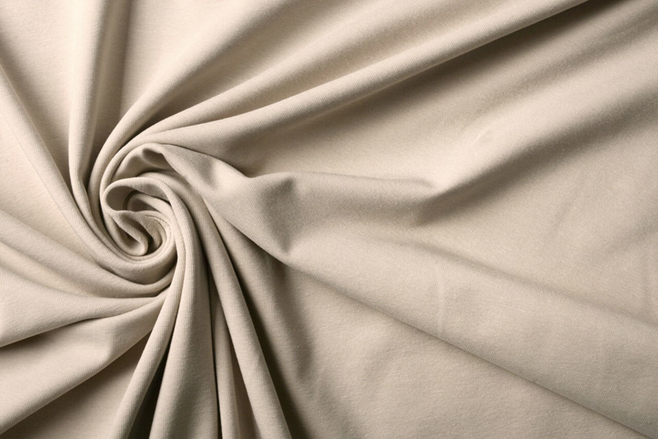Oeko-Tex®  Baumwolljersey Beige