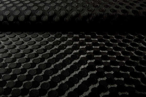 Feiner Tüll Dots Schwarz Feiner Tüll Dots Schwarz