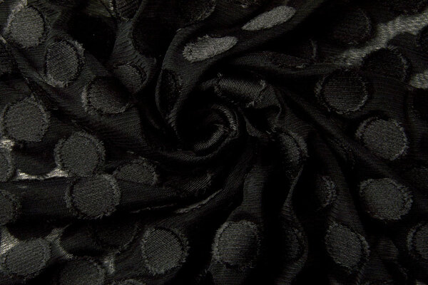 Fine Tulle Dots Black
