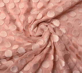 Fine Tulle Dots Powder Pink