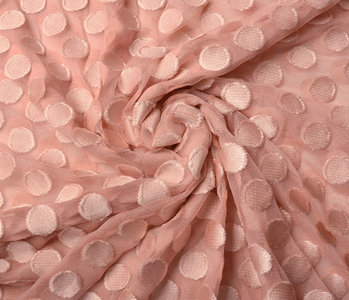 Fine Tulle Dots Powder Pink