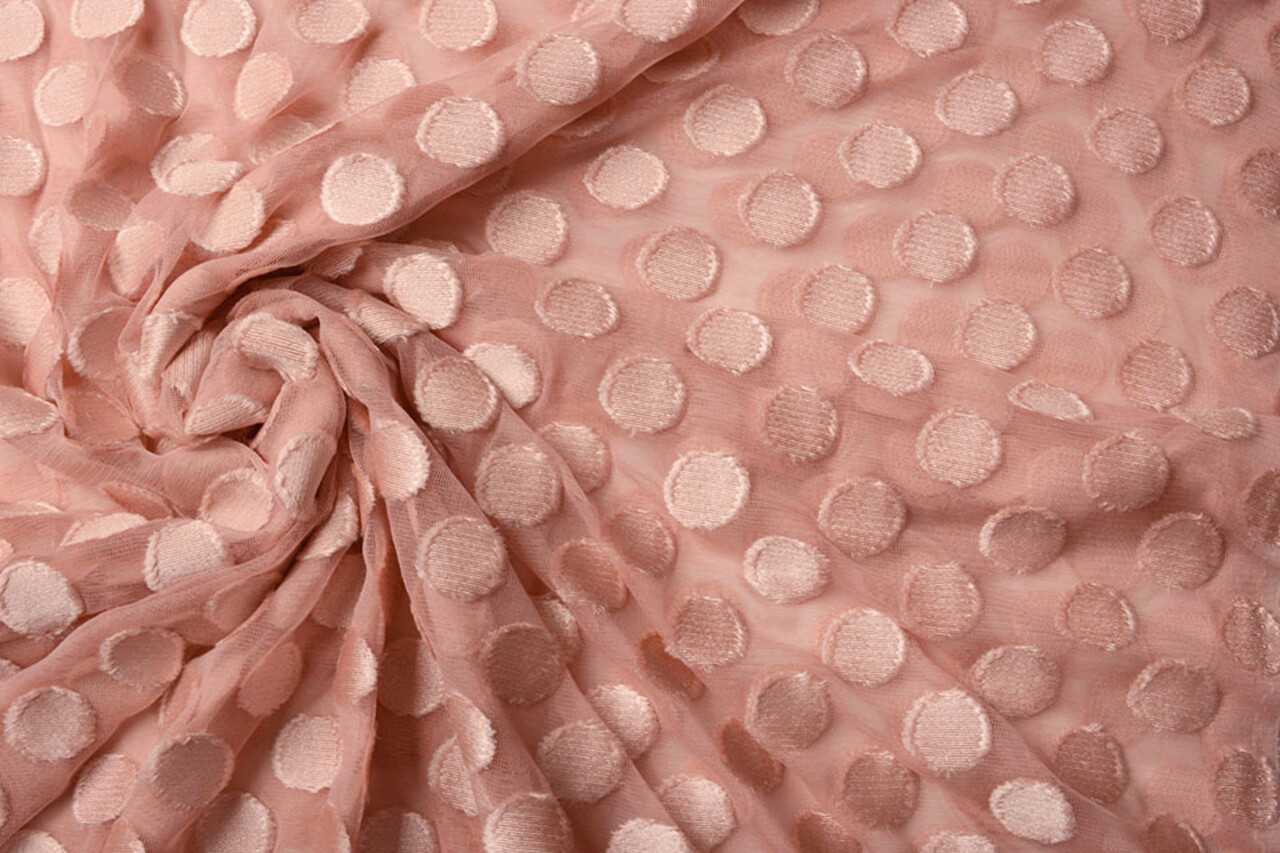Fine Tulle Pois Rosa Cipria Fine Tulle Pois Rosa Cipria