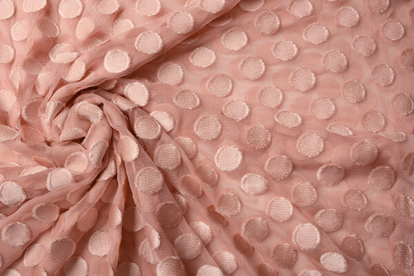 Fijne Tule Dots Poeder Roze Fijne Tule Dots Poeder Roze