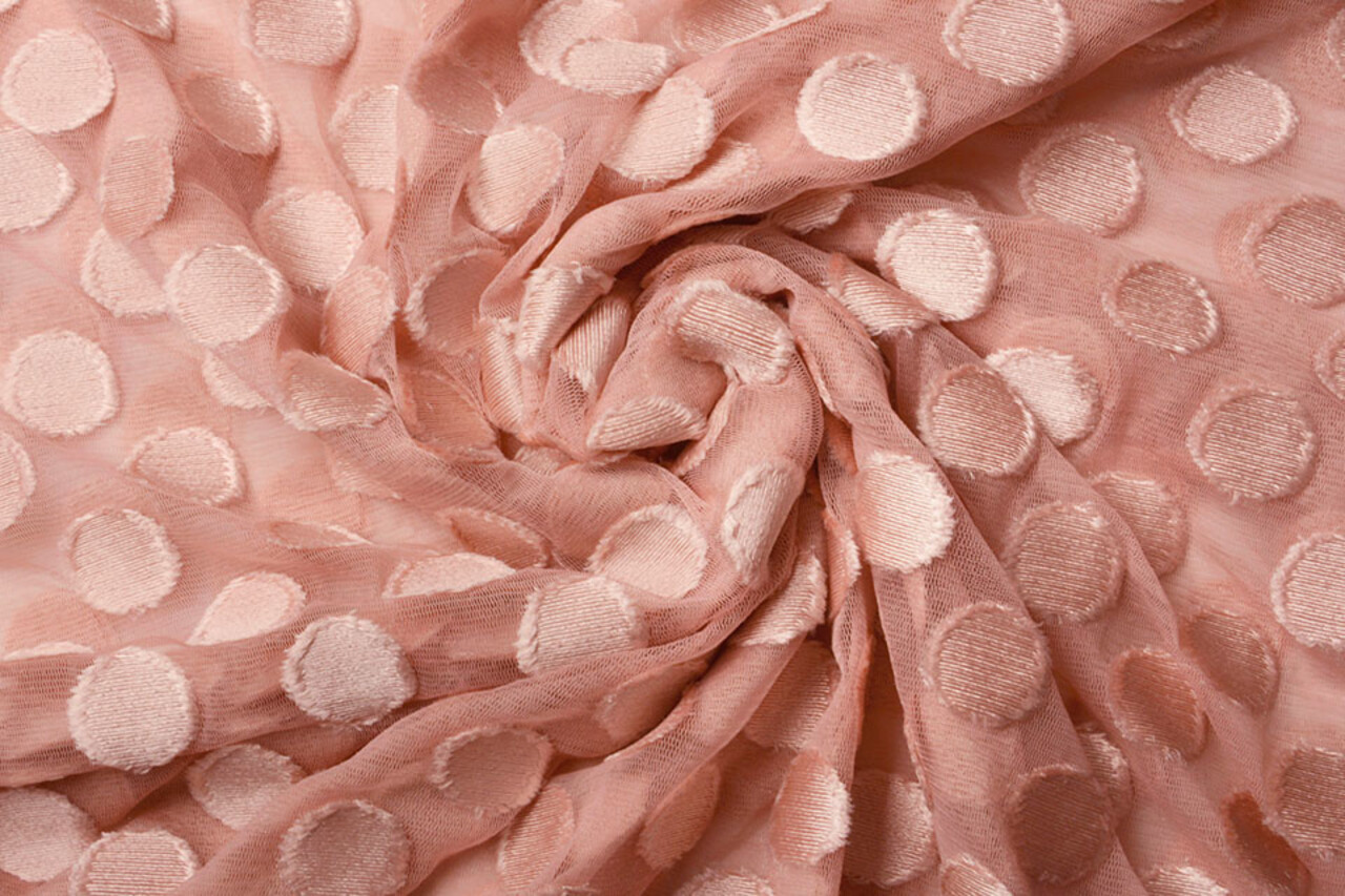 Fine Tulle Dots Powder Pink Fine Tulle Dots Powder Pink