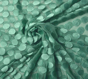 Fina Tul Puntos Menta Oscuro Verde Fina Tul Puntos Menta Oscuro Verde