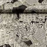 Chiffon Satin Lurex Perhiasan Black Chiffon Satin Lurex Perhiasan Black