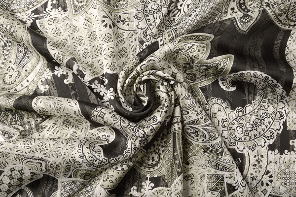 Chiffon Satin Lurex Perhiasan Schwarz Chiffon Satin Lurex Perhiasan Schwarz