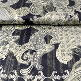 Chiffon Satin Lurex Perhiasan Marine Blauw Chiffon Satin Lurex Perhiasan Marine Blauw