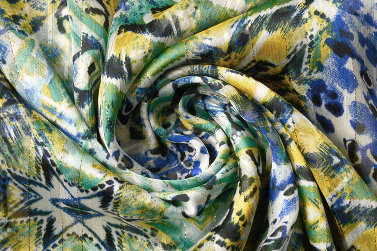 Chiffon Raso Lurex Banyu Multicolore 3 Chiffon Raso Lurex Banyu Multicolore 3