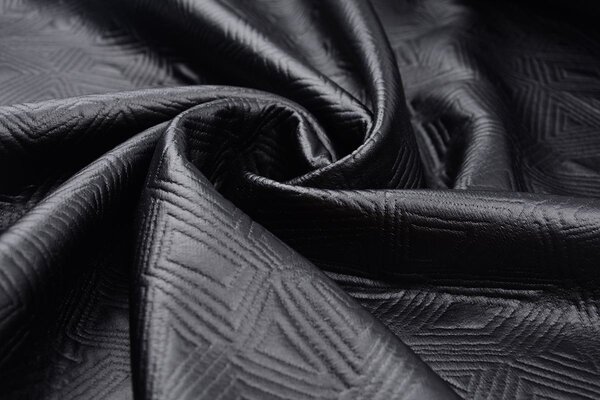 Jersey Lak Gestanst Mat zwart 2