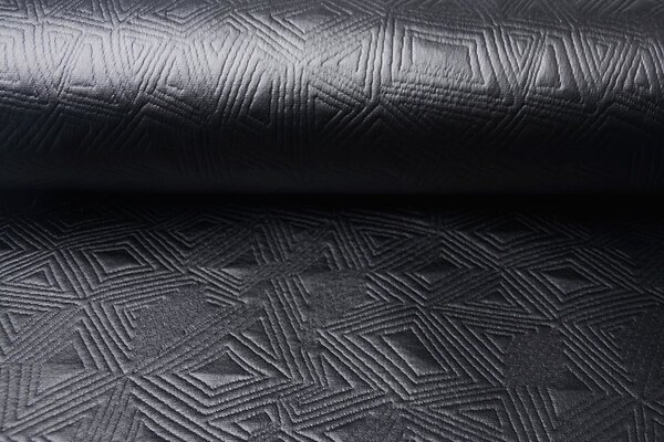 Jersey Lak Gestanst Mat zwart 2