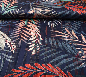 Chiffon Satin Lurex Zaridana Marineblau Chiffon Satin Lurex Zaridana Marineblau