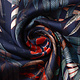 Chiffon Satin Lurex Zaridana Navy Blue