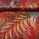 Mousseline Satin Lurex Zaridana Rouge Mousseline Satin Lurex Zaridana Rouge