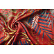 Chiffon Raso Lurex Zaridana Rosso Chiffon Raso Lurex Zaridana Rosso