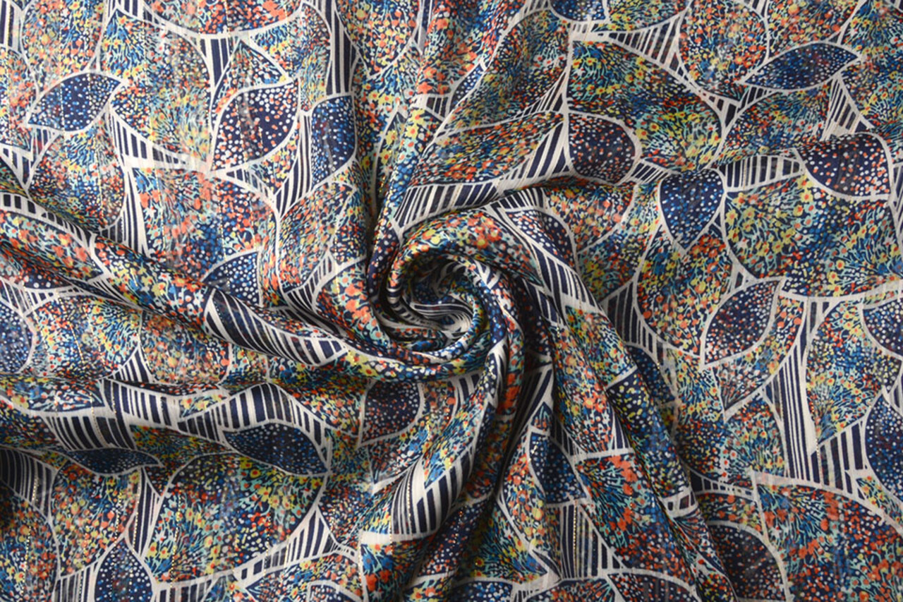 Chiffon Satin Lurex Matheba Multi 2 Chiffon Satin Lurex Matheba Multi 2