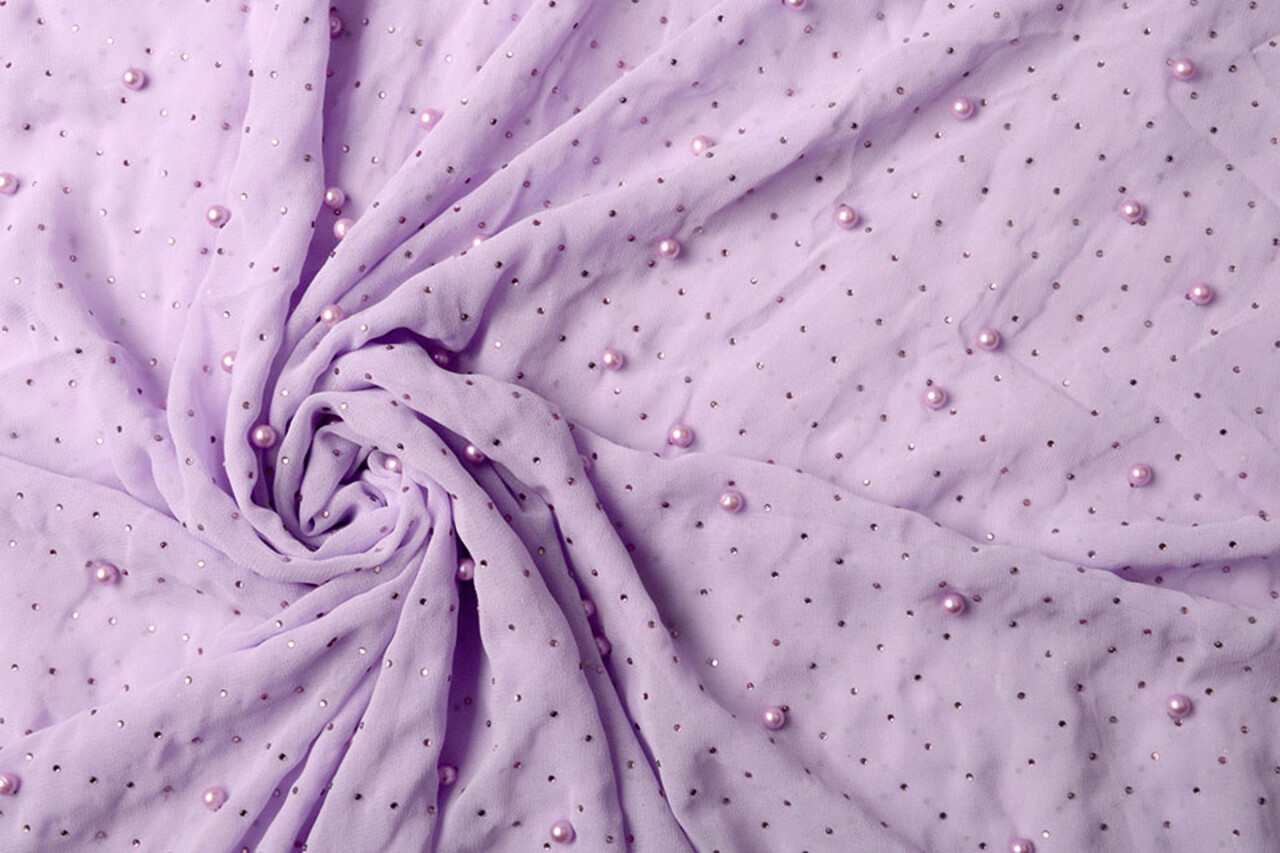 Hi Multi Chiffon Pearl Pastel Lilac