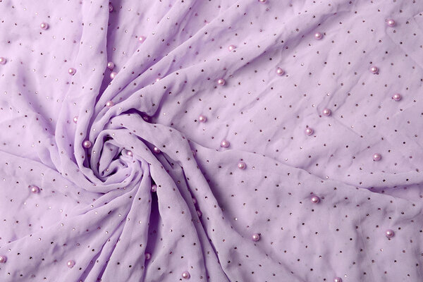 Hi Multi Chiffon Pearl Pastel Lilac
